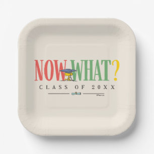 Peanuts Woodstock Now What Graduation Funny Quote Paper Plates