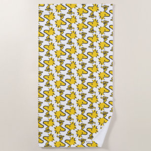 Peanuts Woodstock Pattern Beach Towel