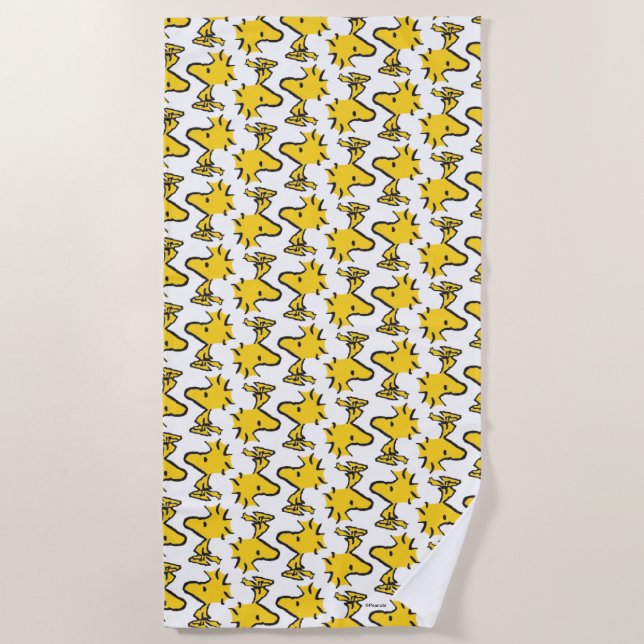 Peanuts | Woodstock Pattern Beach Towel (Front)