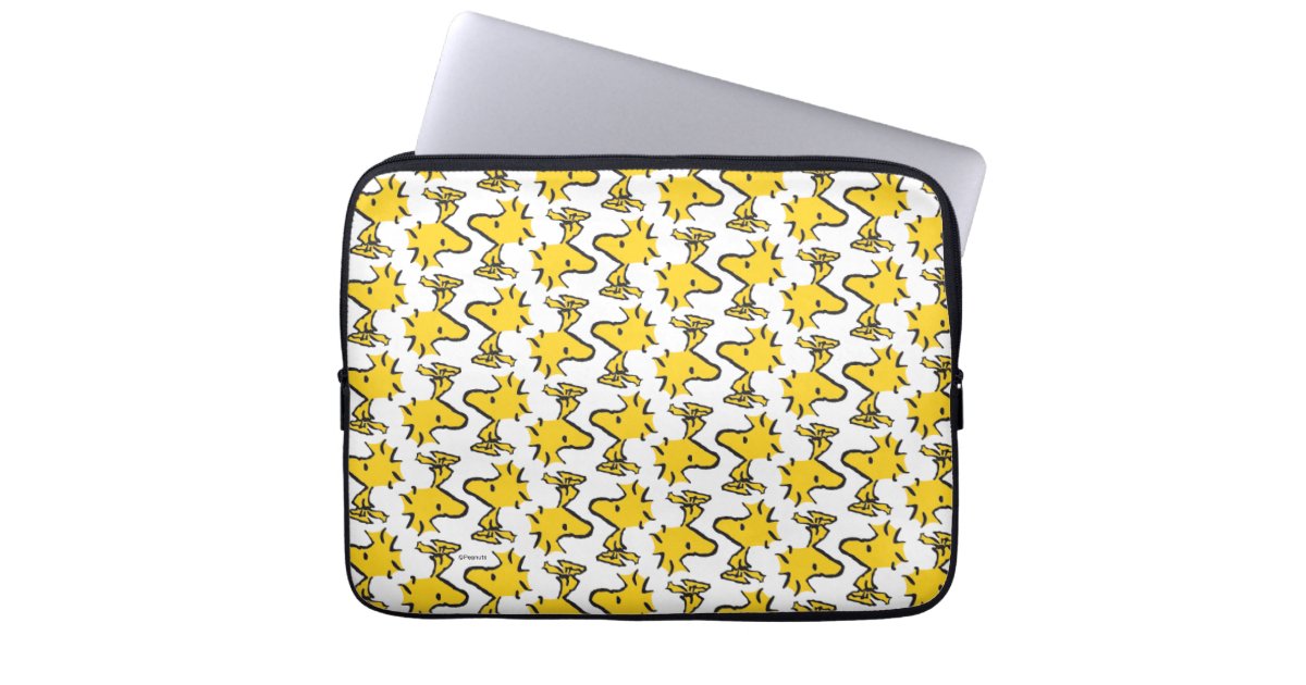 Peanuts | Woodstock Pattern Laptop Sleeve | Zazzle