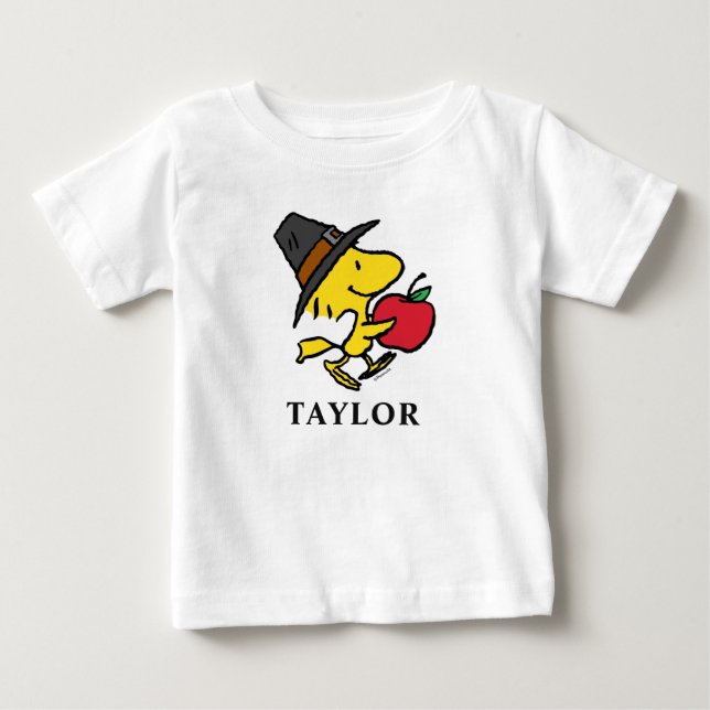 Peanuts | Woodstock Pilgrim Baby T-Shirt (Front)