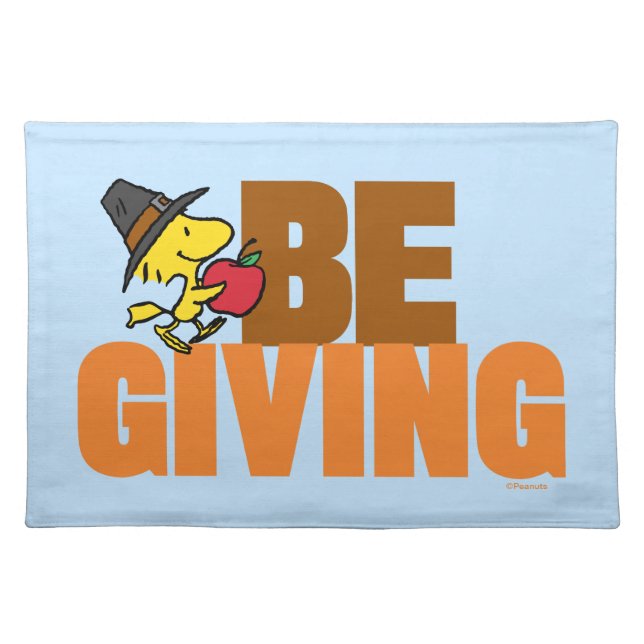 Peanuts | Woodstock Pilgrim Cloth Placemat (Front)