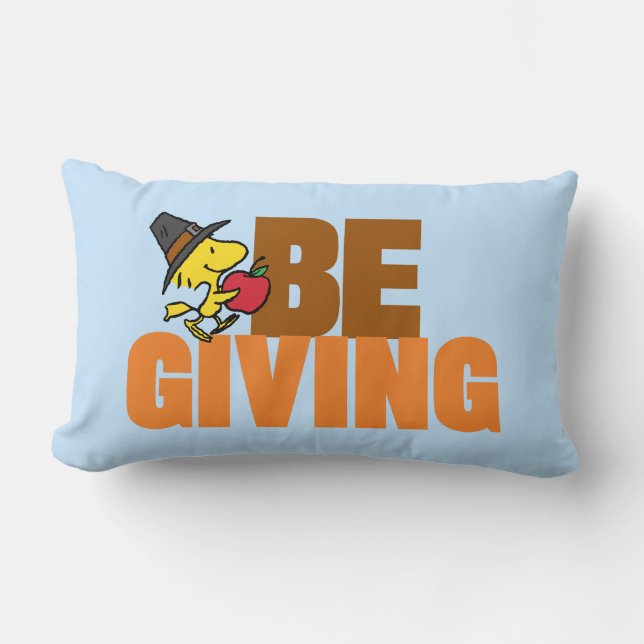 Peanuts | Woodstock Pilgrim Lumbar Pillow (Front)