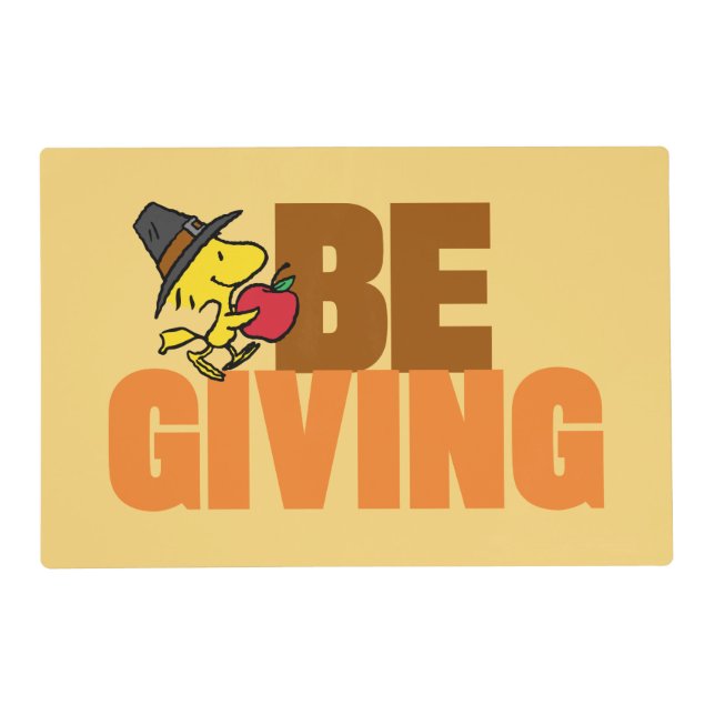 Peanuts | Woodstock Pilgrim Placemat (Front)