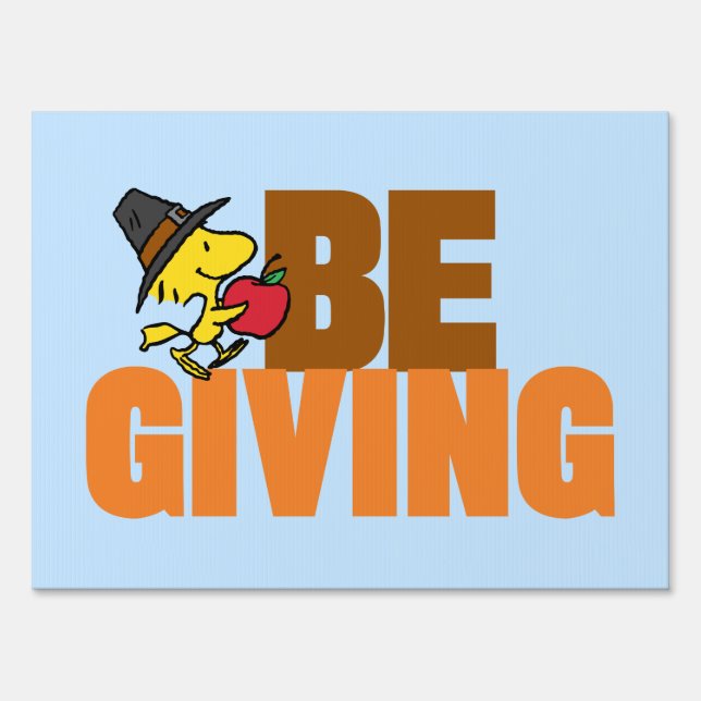 Peanuts | Woodstock Pilgrim Sign (Front)