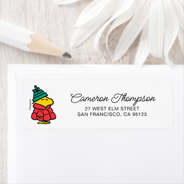 Peanuts | Woodstock Puffy Winter Jacket Label (Insitu)