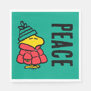 Peanuts Woodstock Puffy Winter Jacket Napkins