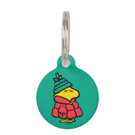 Peanuts Woodstock Puffy Winter Jacket Pet ID Tag