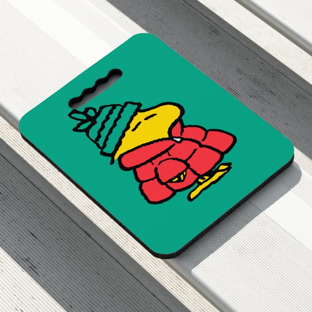 Peanuts | Woodstock Puffy Winter Jacket Seat Cushion (In Situ)