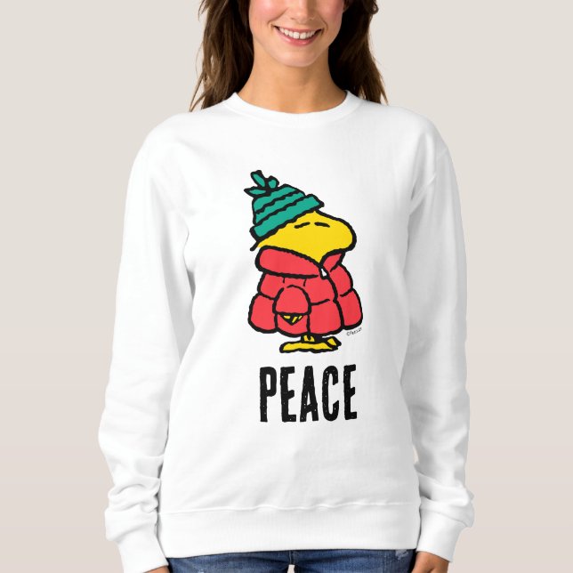 Peanuts | Woodstock Puffy Winter Jacket Sweatshirt (Front)