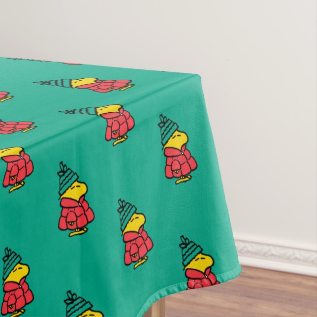 Peanuts | Woodstock Puffy Winter Jacket Tablecloth (In Situ)