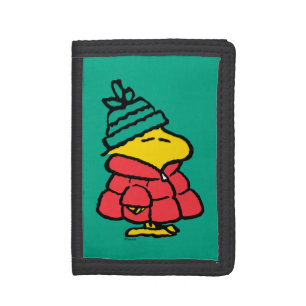 Peanuts Woodstock Puffy Winter Jacket Trifold Wallet