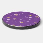 Peanuts | Woodstock Purple Heart Pattern Wireless Charger (Front 2)