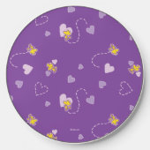 Peanuts | Woodstock Purple Heart Pattern Wireless Charger (Front)