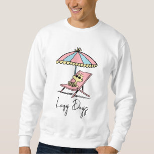 PEANUTS Woodstock Relaxing at the Beach Sweatshirt