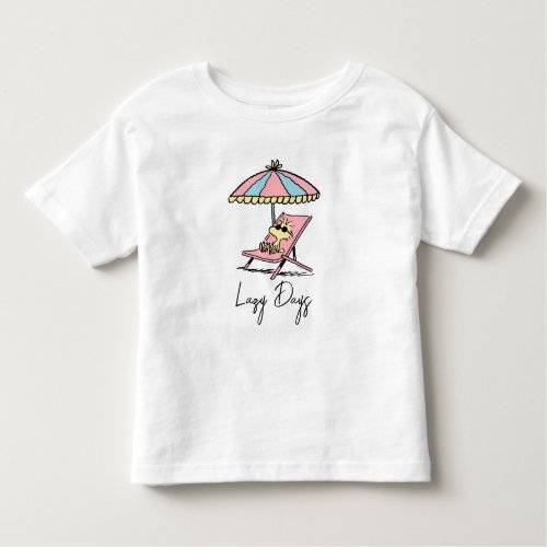 PEANUTS  Woodstock Relaxing at the Beach Toddler T_shirt