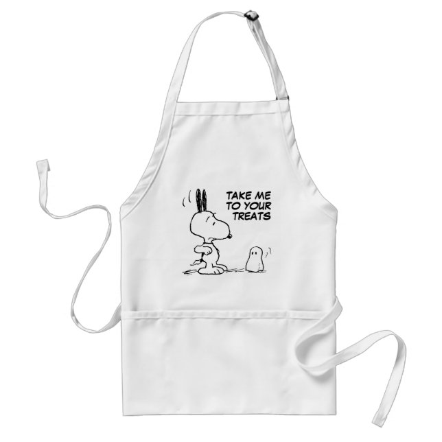 Peanuts | Woodstock Scares Snoopy Adult Apron (Front)