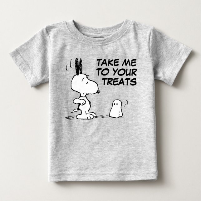 Peanuts | Woodstock Scares Snoopy Baby T-Shirt (Front)