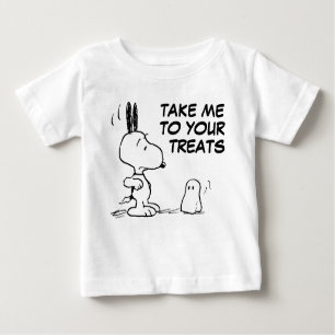 Peanuts Woodstock Scares Snoopy Baby T-Shirt