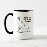 Peanuts, Woodstock Scares Snoopy Mug