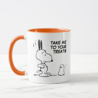Peanuts | Woodstock Scares Snoopy Mug