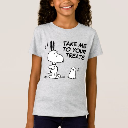 Peanuts  Woodstock Scares Snoopy T_Shirt