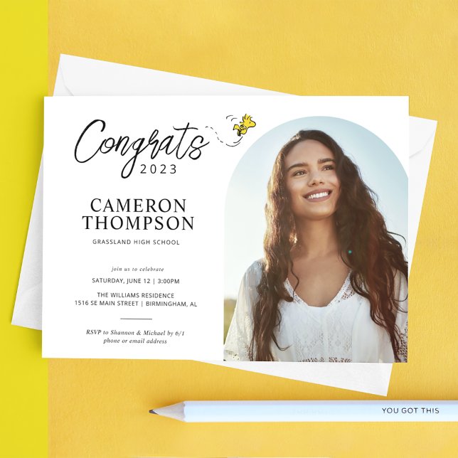 Peanuts Woodstock | School Graduation Party Invitation (Creator Uploaded)