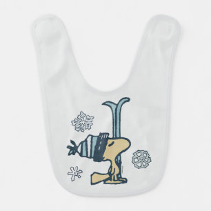 Peanuts   Woodstock Ski Pro Baby Bib