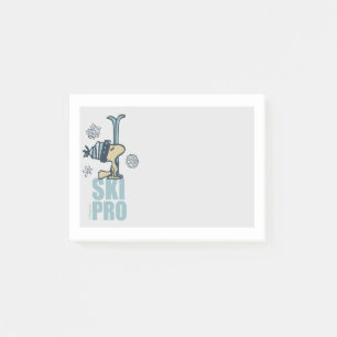 Peanuts Woodstock Ski Pro Post-it Notes