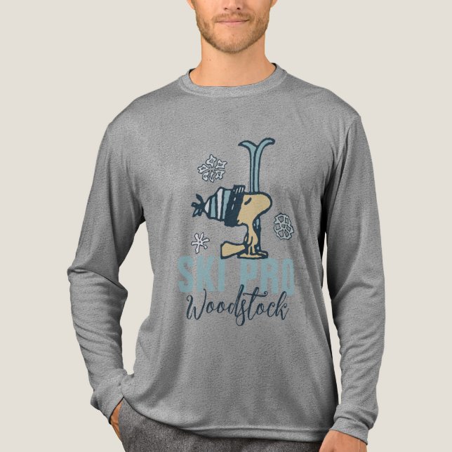 Peanuts | Woodstock Ski Pro Tri-Blend Shirt (Front)