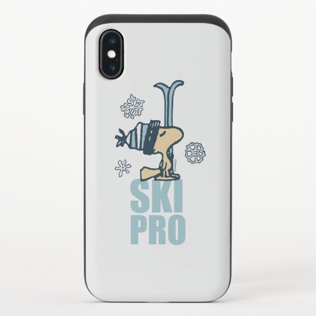 Peanuts | Woodstock Ski Pro Uncommon iPhone Case (Back)