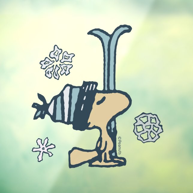 Peanuts | Woodstock Ski Pro Window Cling (Sheet 3)