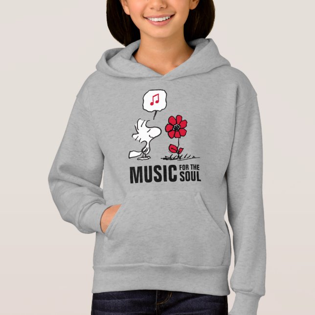 Peanuts | Woodstock Smelling the Flowers Hoodie (Front)