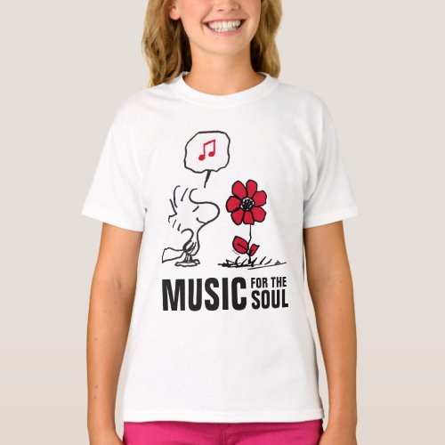 Peanuts  Woodstock Smelling the Flowers T_Shirt