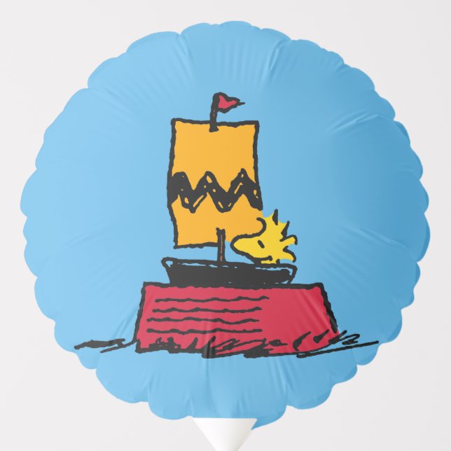 Peanuts | Woodstock Snoopy Dish Sail Boat Balloon (Front)