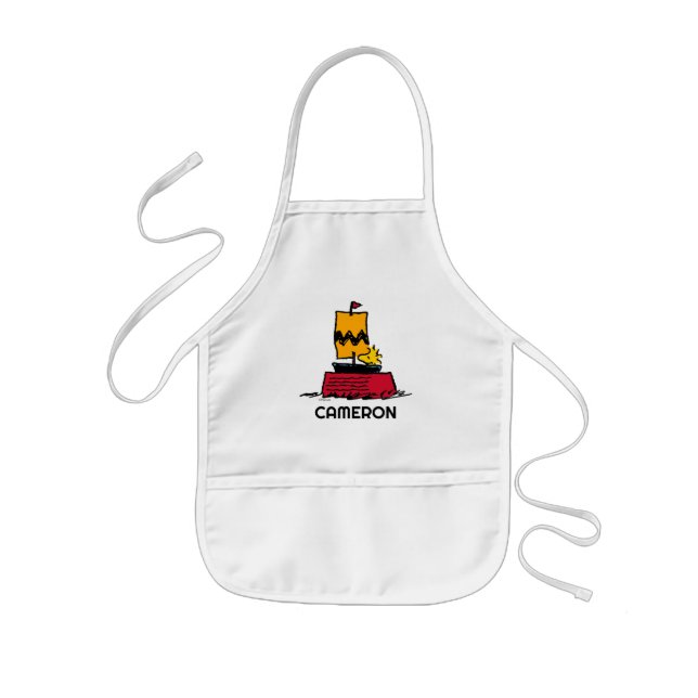 Peanuts | Woodstock Snoopy Dish Sail Boat Kids' Apron (Front)