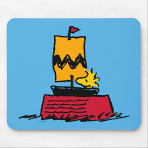Peanuts | Woodstock Snoopy Dish Sail Boat Mouse Pad
