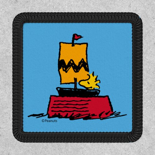 Peanuts  Woodstock Snoopy Dish Sail Boat Patch