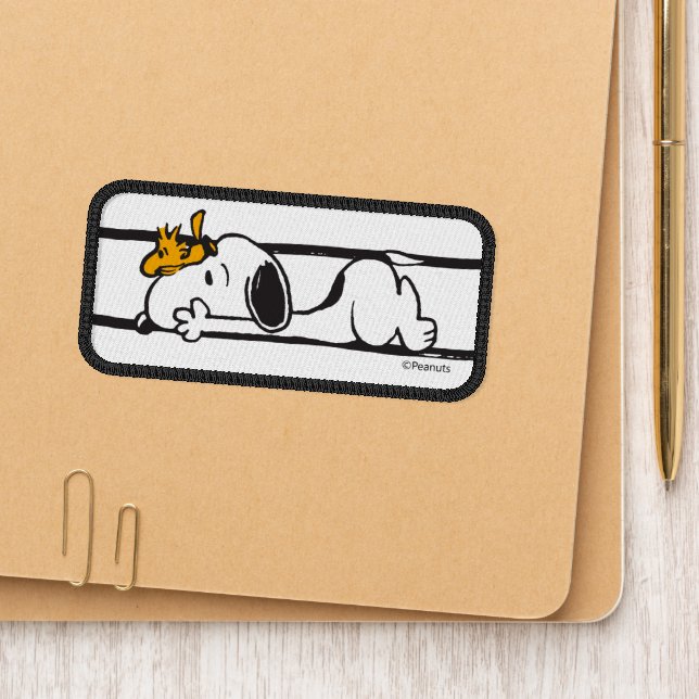 Peanuts | Woodstock & Snoopy Far Out Patch (On Folder)