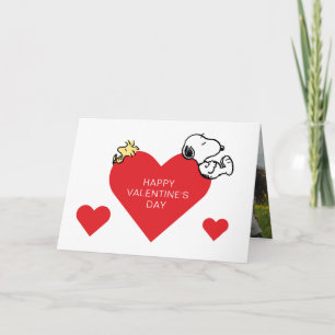 Peanuts   Woodstock & Snoopy Valentine Holiday Card