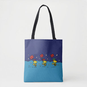 Peanuts Woodstock Snow Shovel Team Tote Bag