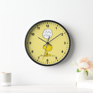 Peanuts Woodstock Speaks Clock