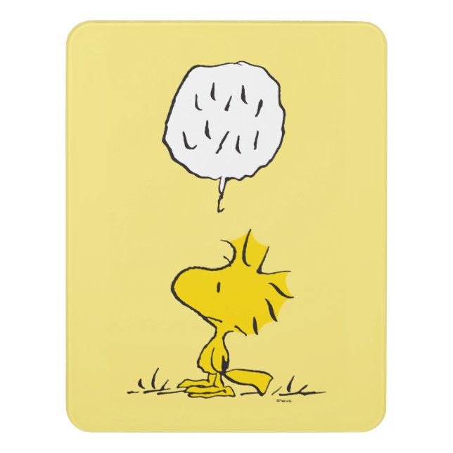 Peanuts | Woodstock Speaks Door Sign (Contemporary Vert)