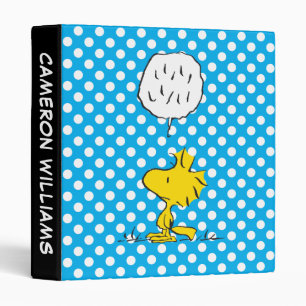 Peanuts   Woodstock Speaks & Polka Dots 3 Ring Binder