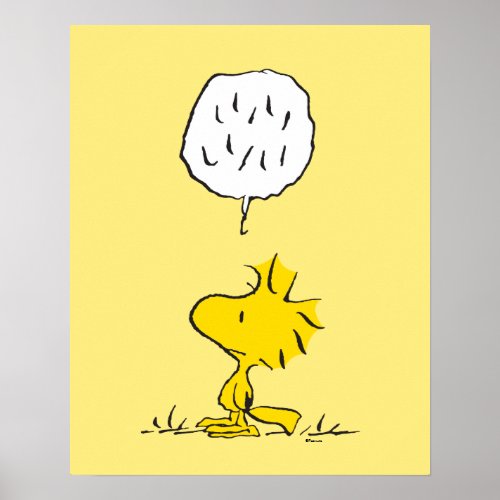 Peanuts  Woodstock Speaks  Polka Dots Poster