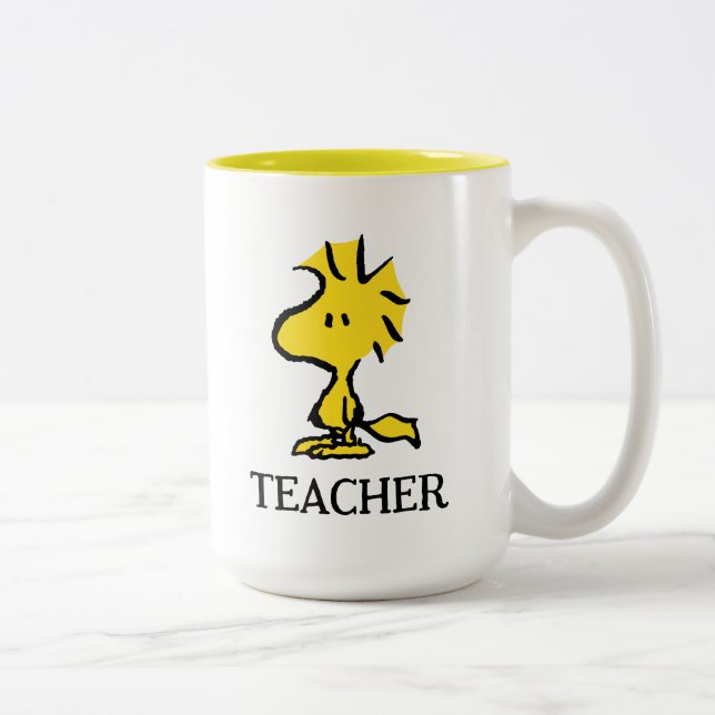 Peanuts | Woodstock Teacher Two-Tone Coffee Mug (Right)