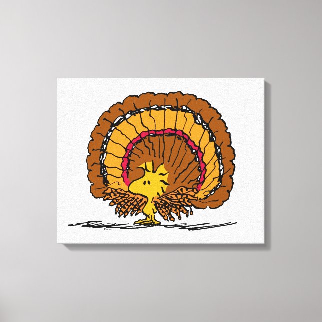 Peanuts | Woodstock Turkey Canvas Print (Front)