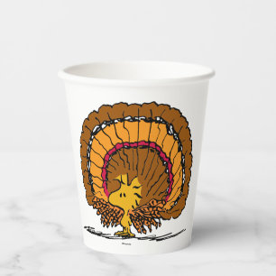 Peanuts   Woodstock Turkey Paper Cups