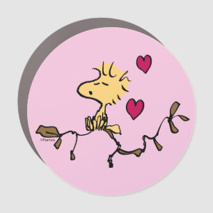 Peanuts Woodstock Whistle Car Magnet