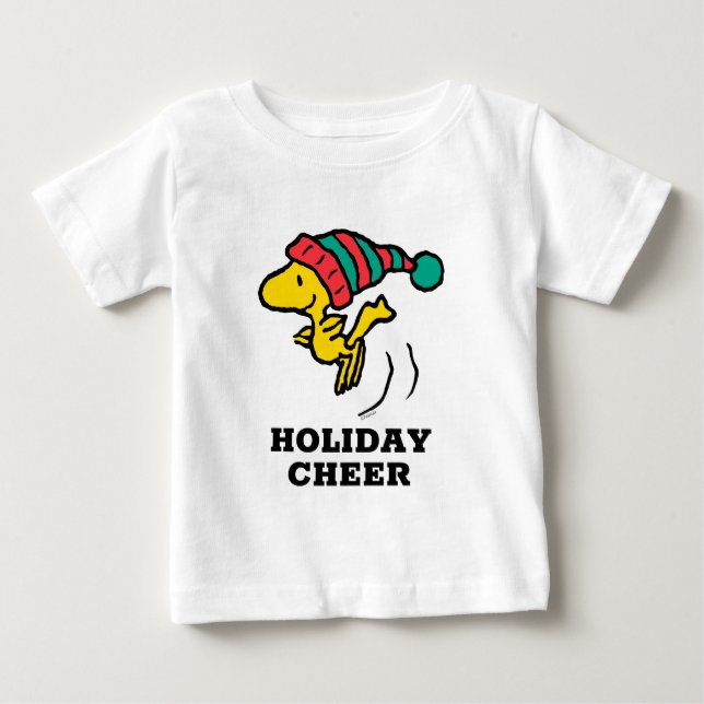 Peanuts | Woodstock Winter Beanie Cap Baby T-Shirt (Front)